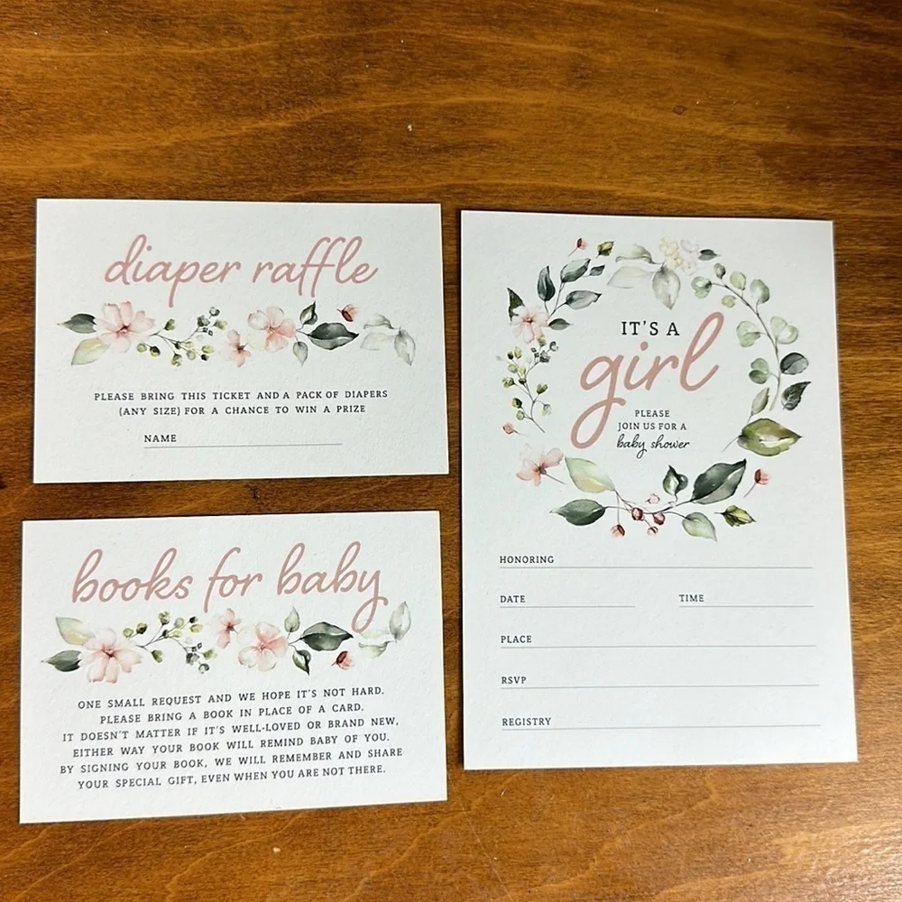 At acrobat cards &invitations. Comes with 25 of each cards.